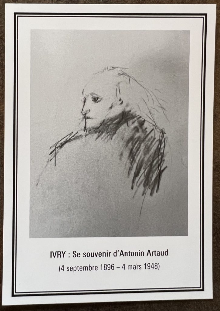 Vorderseite der Gedenkkarte zu Ehren von Arthur Rimbaud, welche Patti Smith anfertigen lies.
