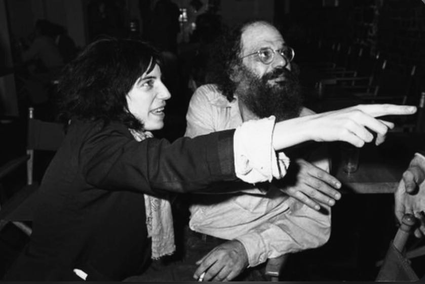 Patti Smith mit Allen Ginsberg (1971), Fotografie: Richard E. Aaron/Redferns