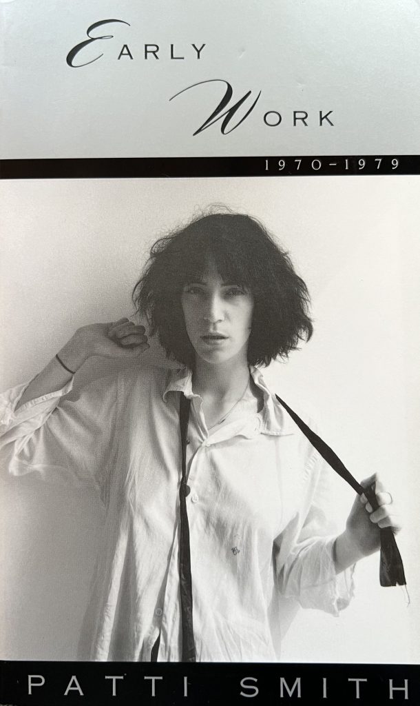 Cover von Patti Smith Buch EARLY WORK, in welchem DOG DREAM 1994 veröffentlicht wurde.