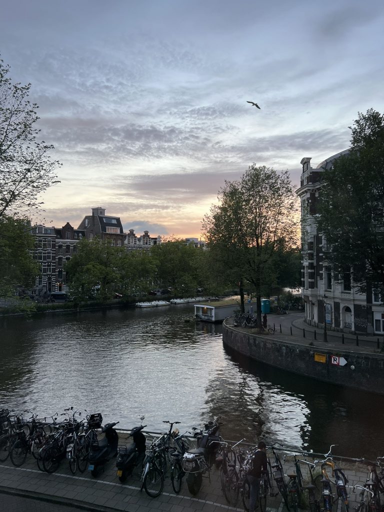 Mit Patti Smith auf Tour - wunderschönes Licht am Abend in Amsterdam 2024