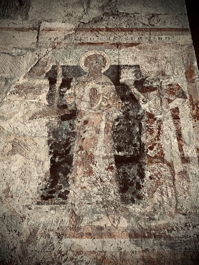 Mit Patti Smith auf Tour in Wien 2024. Impressionen zur Stadt - St. Michaelskirche, Fresko in der Turmkapelle um 1300