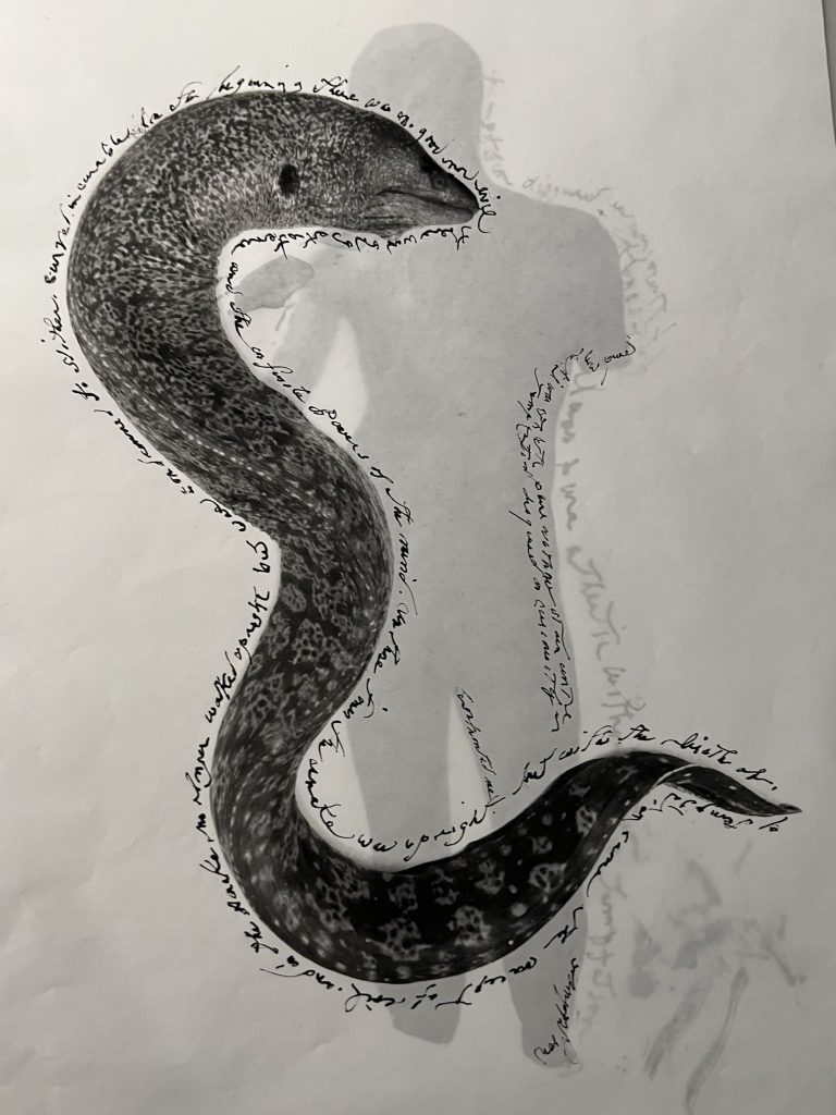 Ein Exponat, an dem Patti Smith für die Ausstellung CORRESPONDENCES mit Soundwalk Collective in NYC arbeitete.