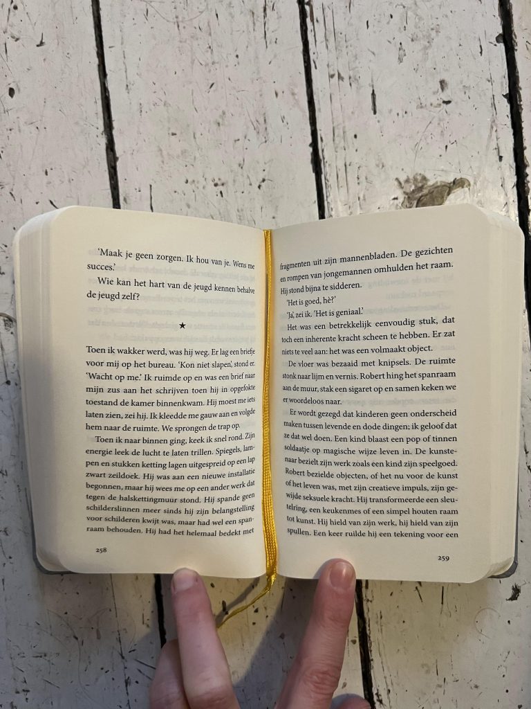 Patti Smith Buch Just Kids, Buchschnitt der niederländischen Ausgabe