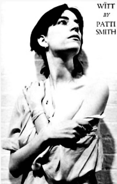 Patti Smith Gedichtband Witt, herausgegeben von Gotham Book Mart, 1973. Coverfoto von Robert Mapplethorpe.