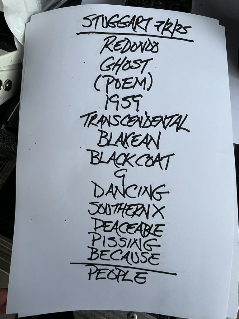 Mit Patti Smith on Europe-Tour. Patti Smith Quartet on Stage in Stuttgart