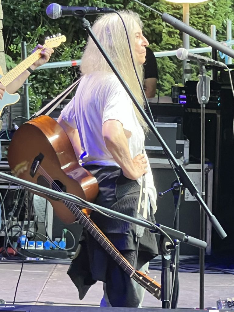 Mit Patti Smith on Europe-Tour. Patti Smith Quartet on Stage in Stuttgart