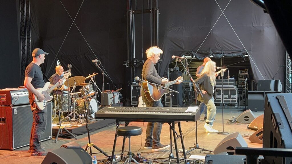 Mit Patti Smith on Europe-Tour. Patti Smith Quartet on Stage in Köln