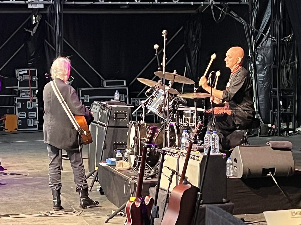 Mit Patti Smith on Europe-Tour. Patti Smith Quartet on Stage in Berlin