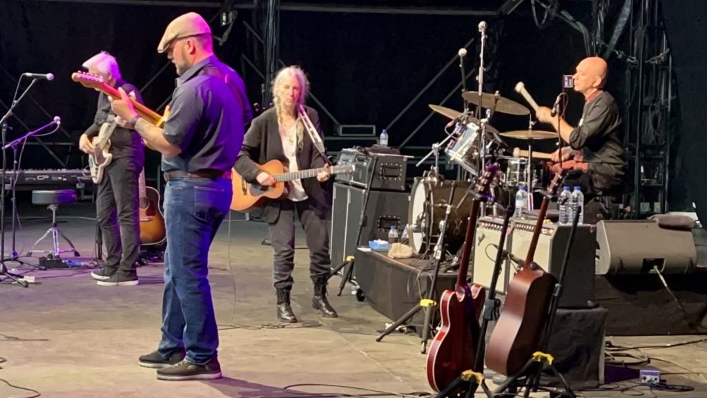Mit Patti Smith on Europe-Tour. Patti Smith Quartet on Stage in Berlin