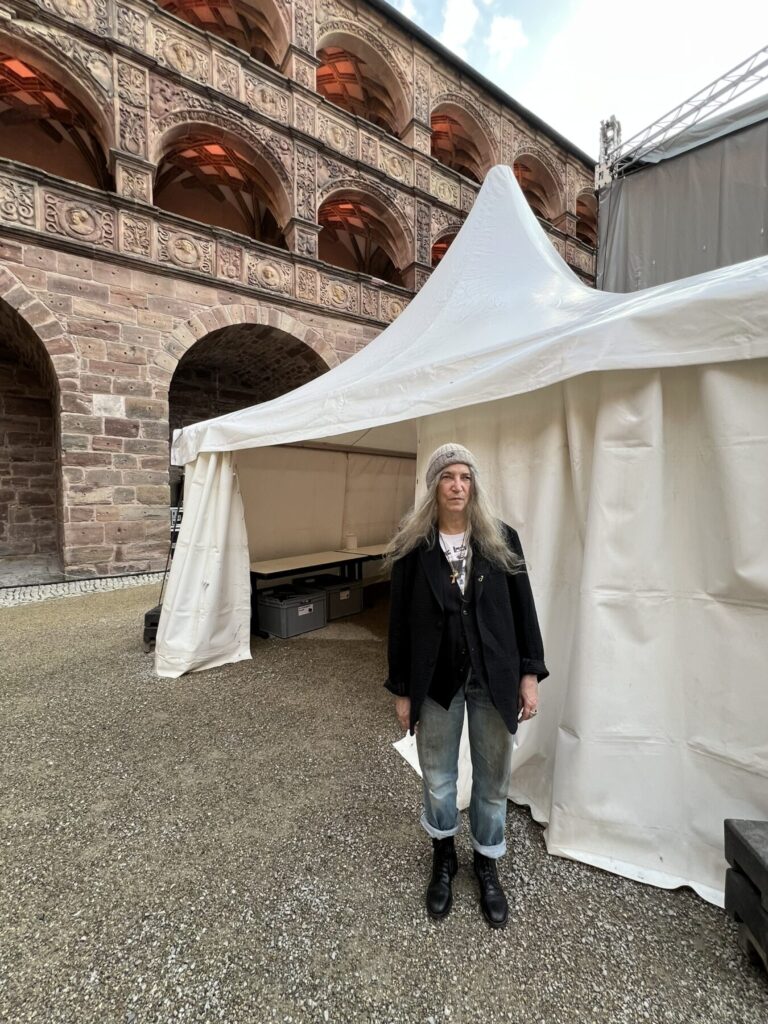 Mit Patti Smith on Europe-Tour. Patti Smith Quartet on Stage in Kulmbach