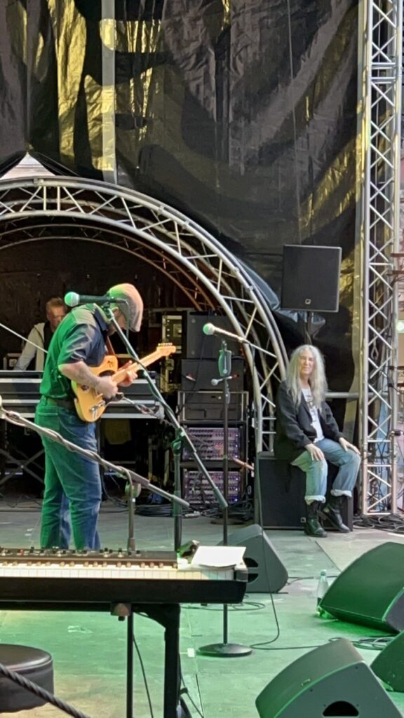 Mit Patti Smith on Europe-Tour. Patti Smith Quartet on Stage in Kulmbach