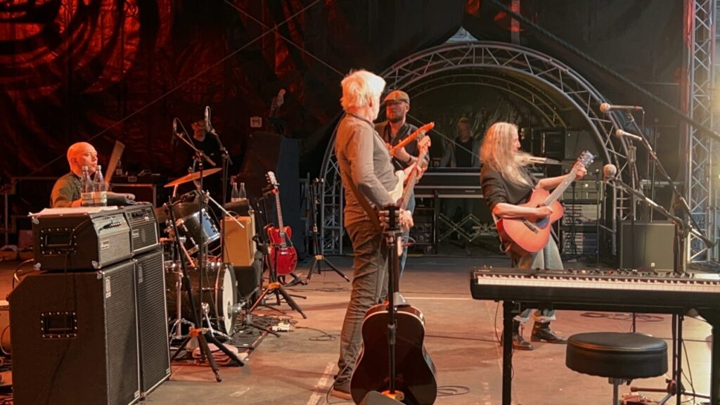 Mit Patti Smith on Europe-Tour. Patti Smith Quartet on Stage in Kulmbach