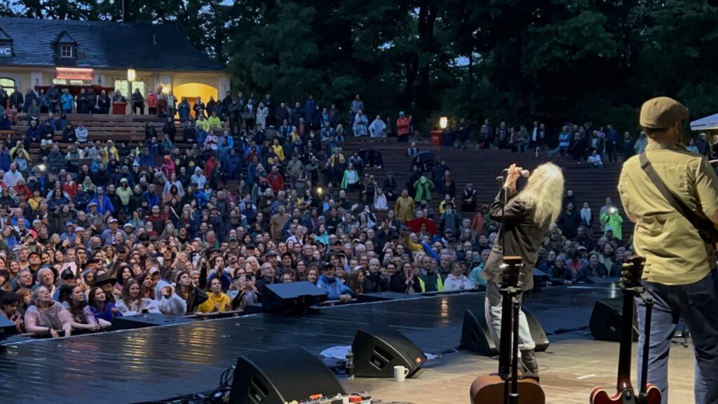 Mit Patti Smith on Europe-Tour. Patti Smith Quartet on Stage in Dresden