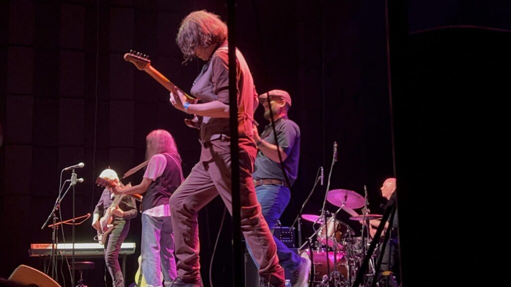 Mit Patti Smith on Europe-Tour. Patti Smith Quartet on Stage in Prag