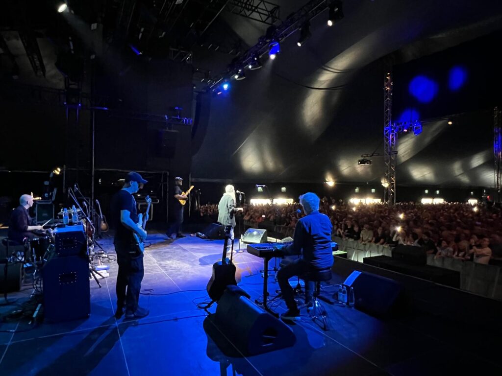 Mit Patti Smith on Europe-Tour. Patti Smith Quartet on Stage in Munich