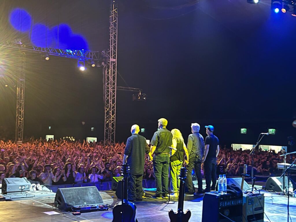Mit Patti Smith on Europe-Tour. Patti Smith Quartet on Stage in Munich