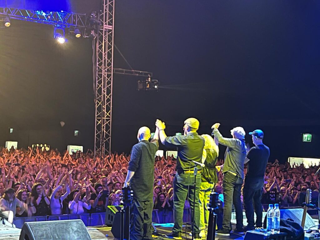 Mit Patti Smith on Europe-Tour. Patti Smith Quartet on Stage in Munich