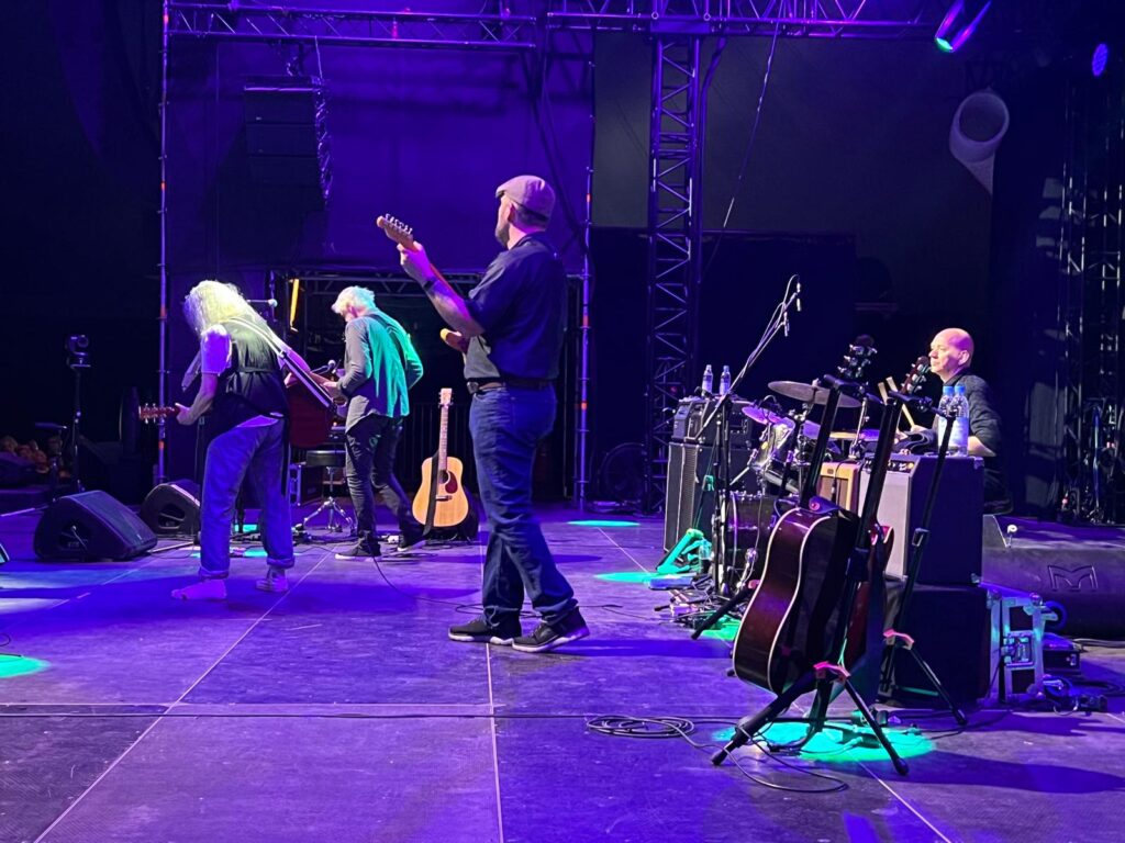 Mit Patti Smith on Europe-Tour. Patti Smith Quartet on Stage in Munich