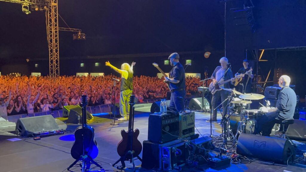 Mit Patti Smith on Europe-Tour. Patti Smith Quartet on Stage in Munich