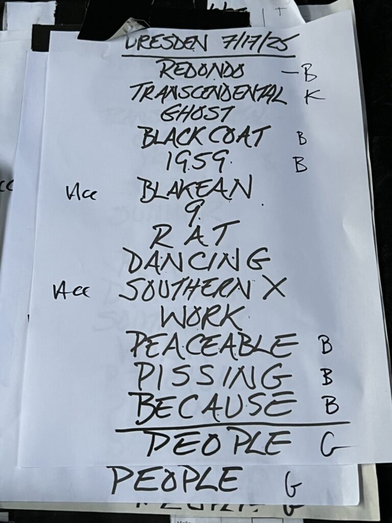 Mit Patti Smith on Europe-Tour. Patti Smith Quartet on Stage in Dresden