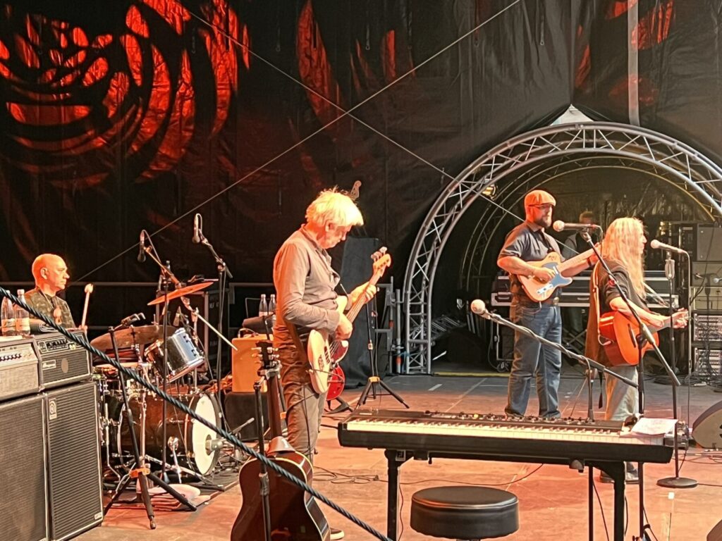 Mit Patti Smith on Europe-Tour. Patti Smith Quartet on Stage in Kulmbach