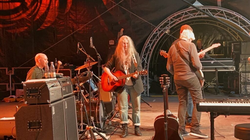 Mit Patti Smith on Europe-Tour. Patti Smith Quartet on Stage in Kulmbach