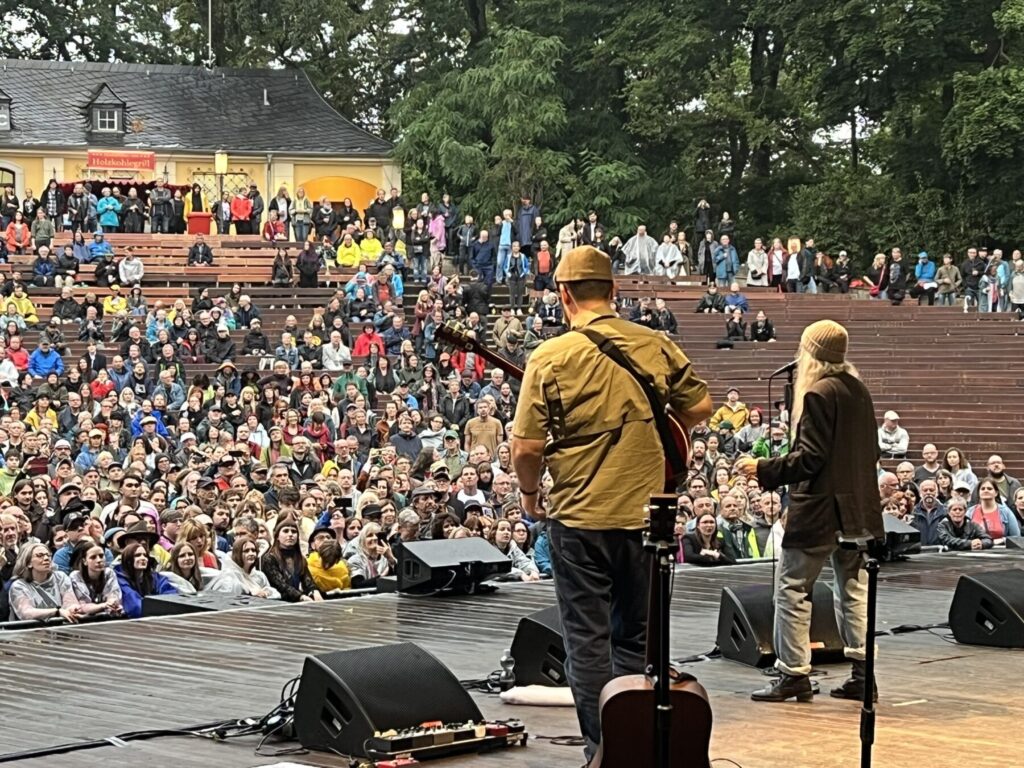 Mit Patti Smith on Europe-Tour. Patti Smith Quartet on Stage in Dresden