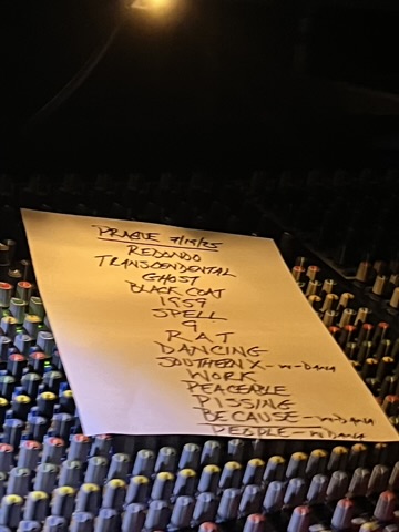 Mit Patti Smith on Europe-Tour. Patti Smith Quartet on Stage in Prag
