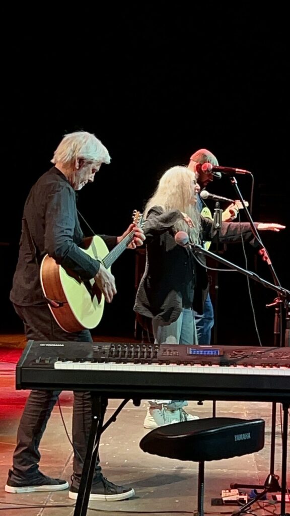 Mit Patti Smith on Europe-Tour. Patti Smith Quartet on Stage in Freiburg