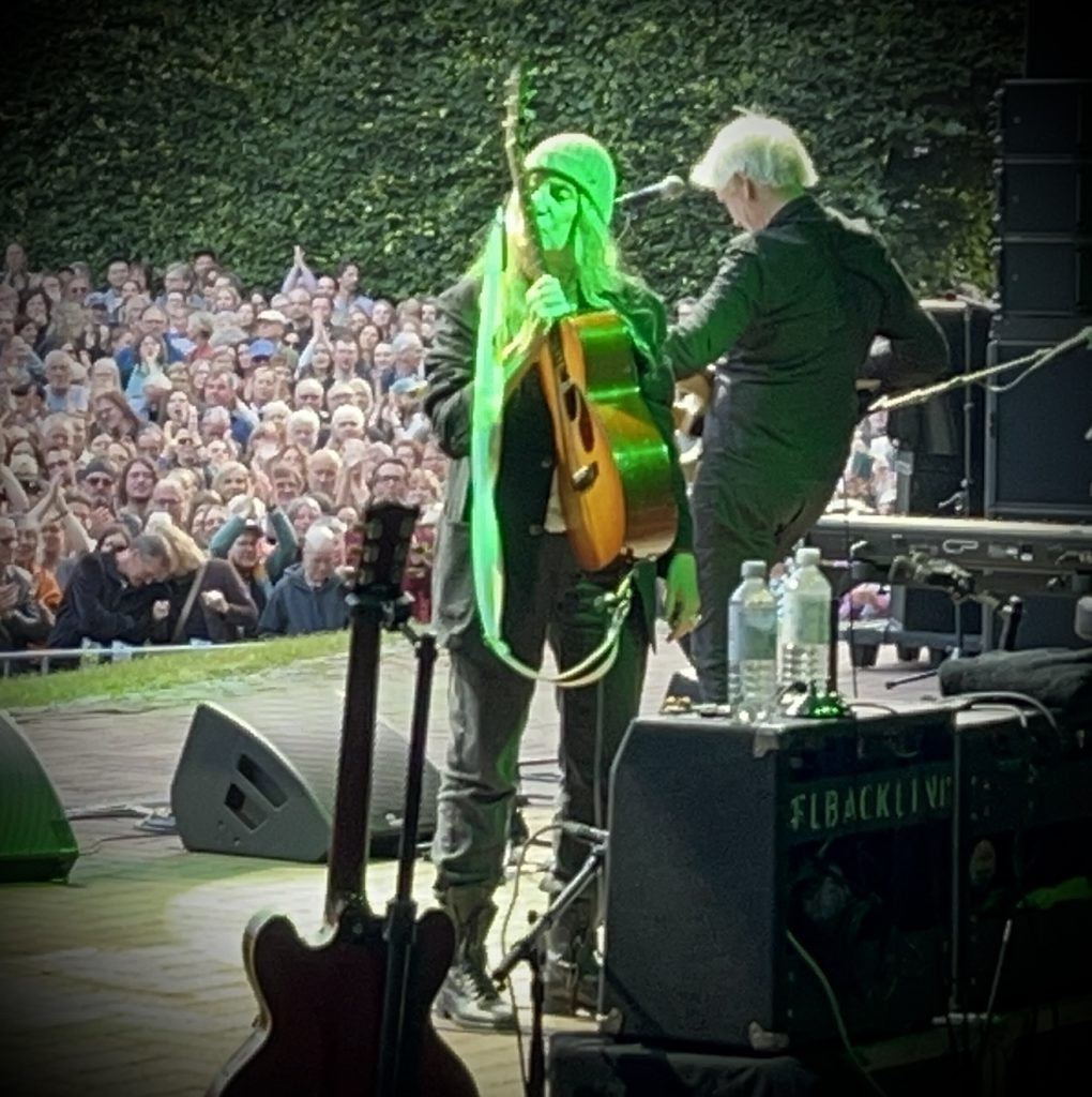 Mit Patti Smith on Europe-Tour. Patti Smith Quartet on Stage in Hamburg