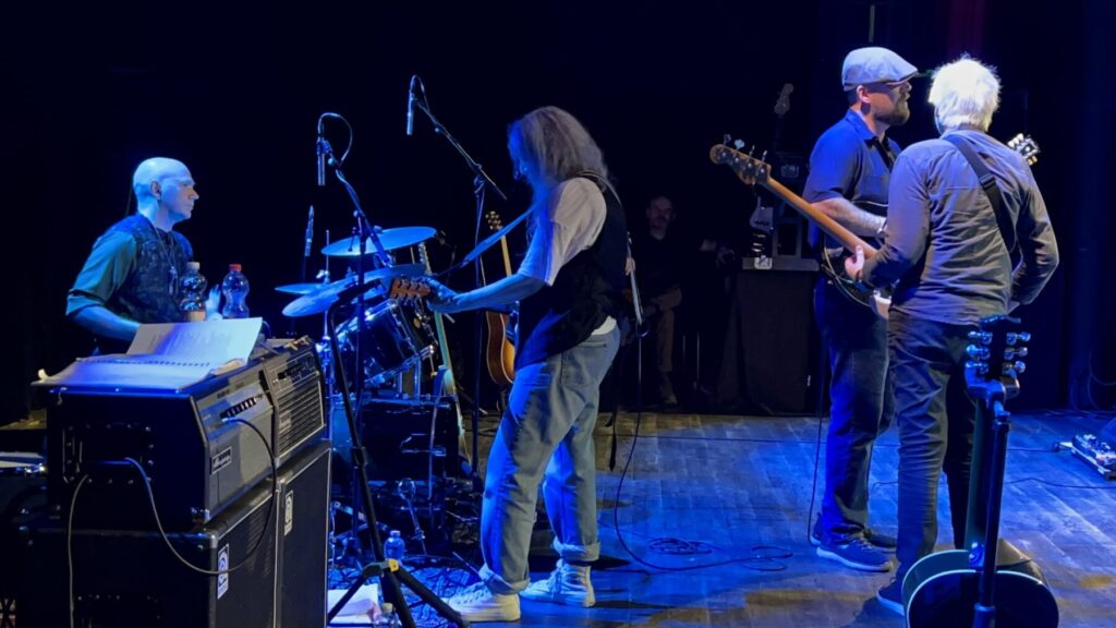 Mit Patti Smith on Europe-Tour. Patti Smith Quartet on Stage in Zurich