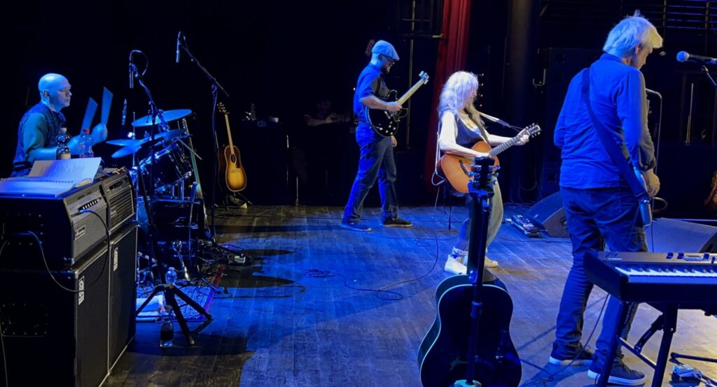 Mit Patti Smith on Europe-Tour. Patti Smith Quartet on Stage in Zurich