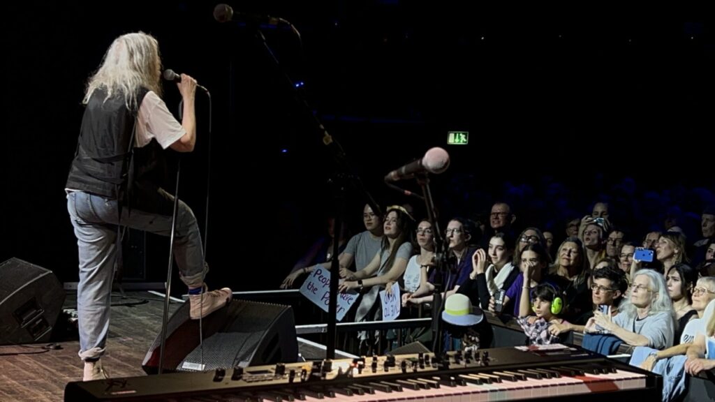 Mit Patti Smith on Europe-Tour. Patti Smith Quartet on Stage in Zurich