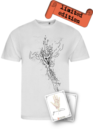 ein limitiertes Bundle: 1x T-shirt fugal fox mit 1x Bookplate (Exlibris), handsigniert von Patti Smith.