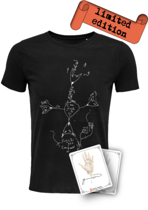 ein limitiertes Bundle: 1x T-shirt fugal fox mit 1x Bookplate (Exlibris), handsigniert von Patti Smith.