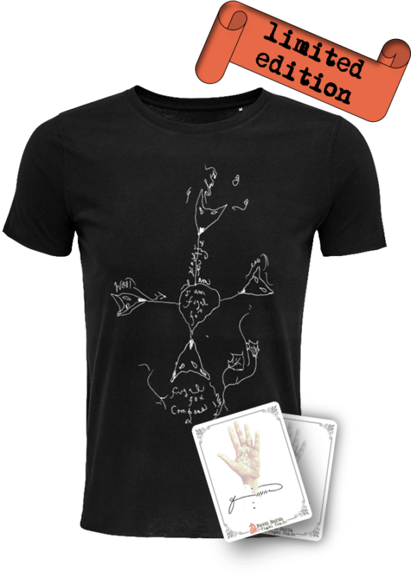 ein limitiertes Bundle: 1x T-shirt fugal fox mit 1x Bookplate (Exlibris), handsigniert von Patti Smith.