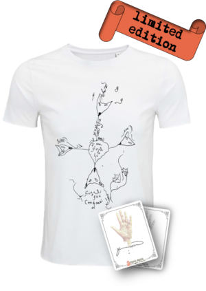 ein limitiertes Bundle: 1x T-shirt fugal fox mit 1x Bookplate (Exlibris), handsigniert von Patti Smith.