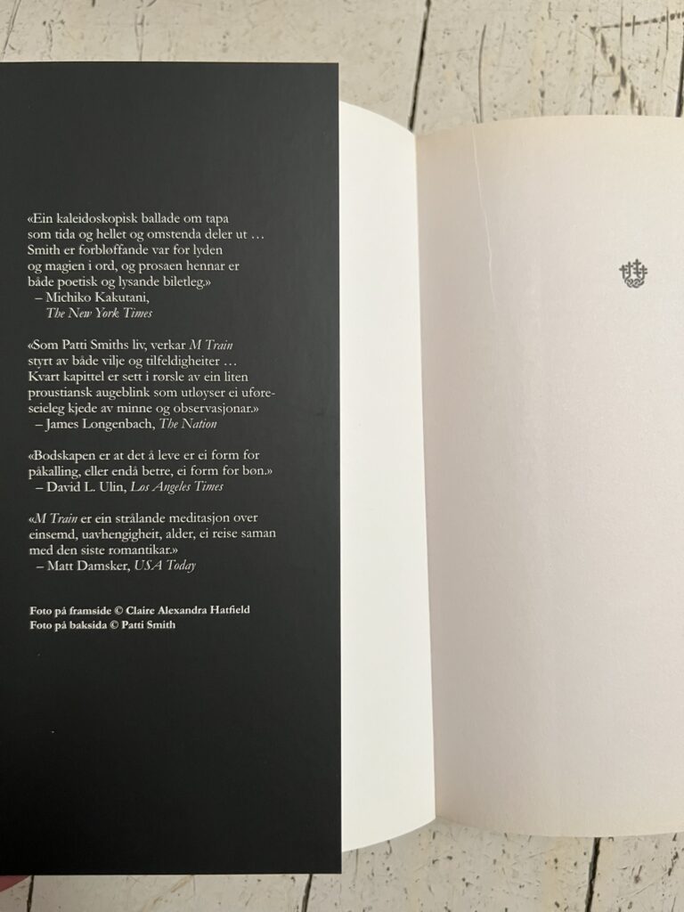 MTrain von Patti Smith: norwegische Ausgabe