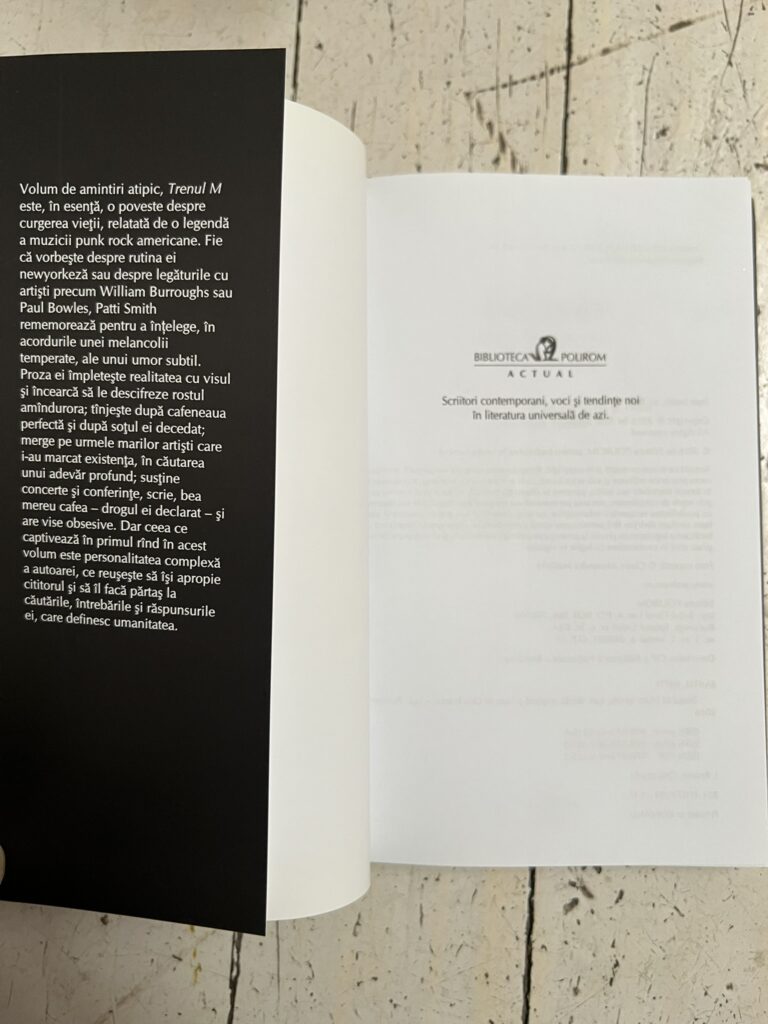 MTrain von Patti Smith: rumänische Ausgabe