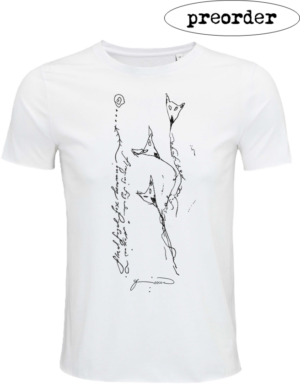 Das neue T-Shirt-Design floral fugal fox blooming. Ein T-Shirt mit exklusiven Design von Patti Smith, superweich, moderne Passform, leichter Stoff, ökologisch, nachhaltig, 100% Bio, handgedruckt